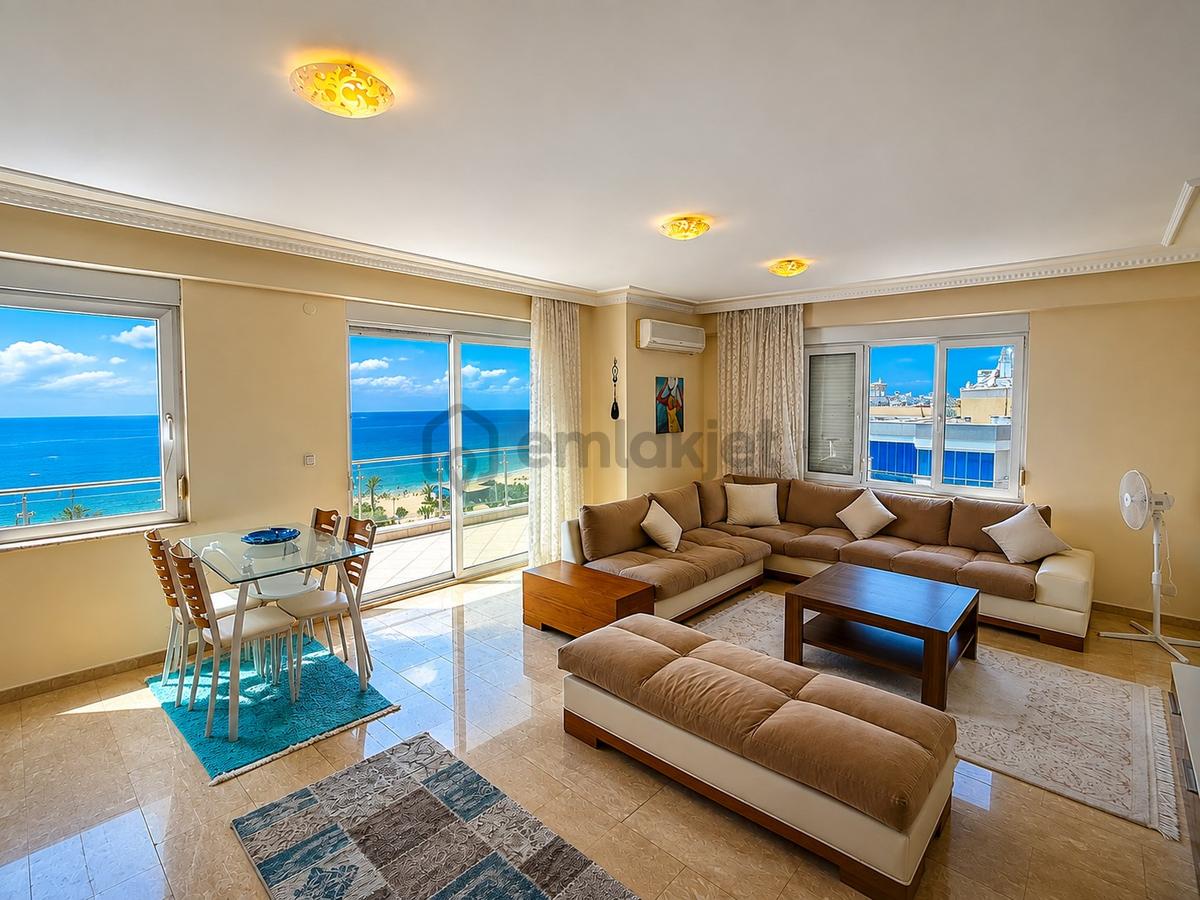 Alanya Mahmutlarda Denize Sıfır Full Deniz Manzaralı 2+1 Daire - 4