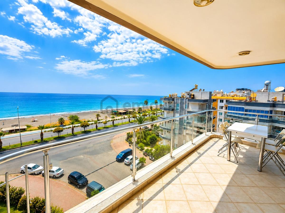 Alanya Mahmutlarda Denize Sıfır Full Deniz Manzaralı 2+1 Daire - 7