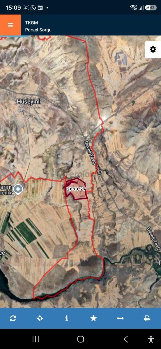 Tek Tapu Develi Hüseyinli Satılık 416 Dönüm Tarla - 3