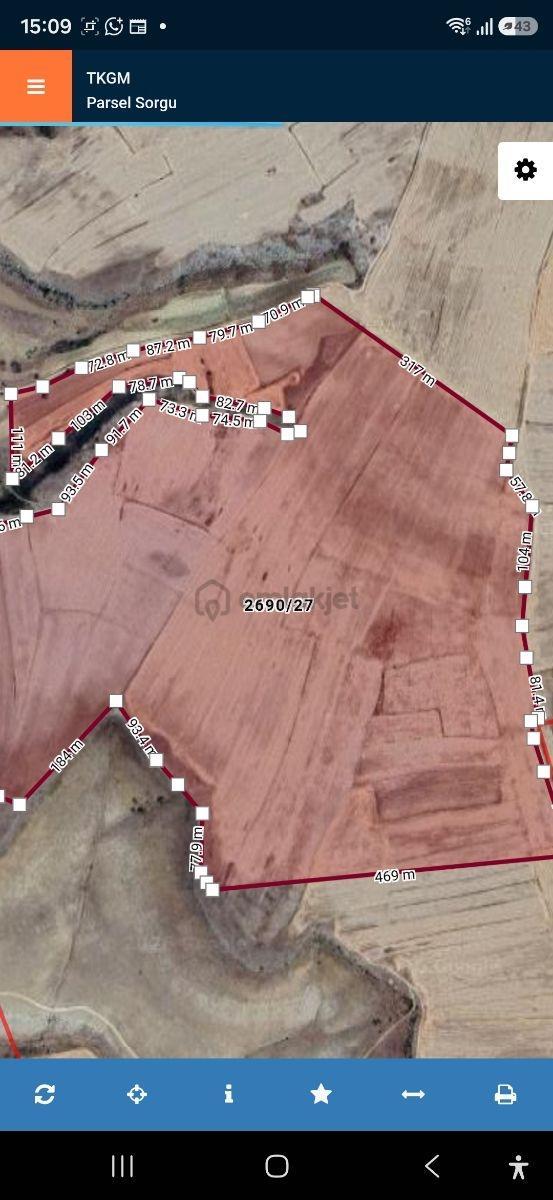 Tek Tapu Develi Hüseyinli Satılık 416 Dönüm Tarla - 4