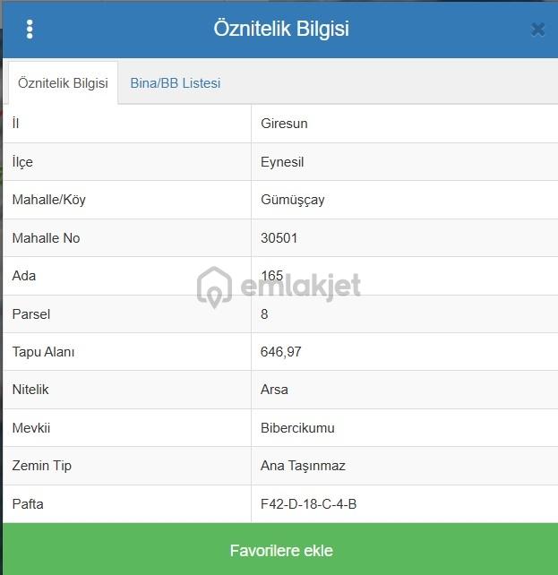 Mabel'den Eynesil Gümüşçay'da Satılık 8 Kat İmarlı Müstakil Arsa - 23