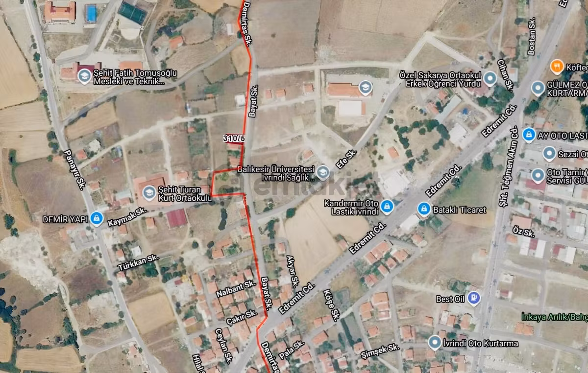 Mir'den İvrindi Sakarya Mahallesinde 2 Kat İmarlı Satılık Arsa - 3