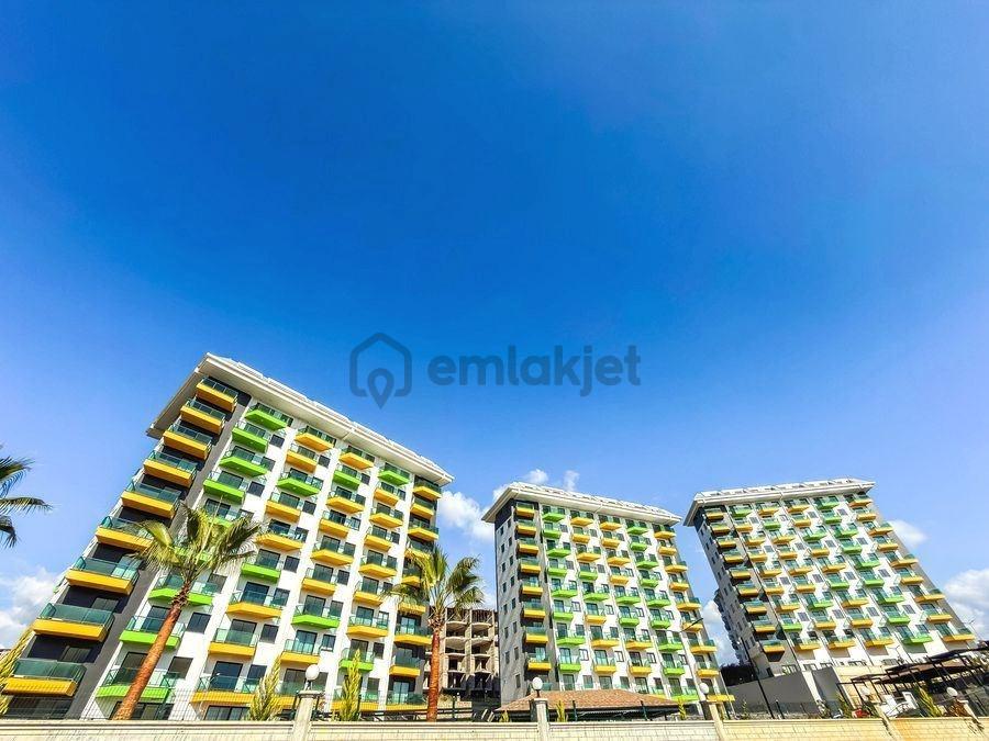 Alanya Avsallarda Muhteşem Residanceda Sıfır 1+1 Satılık Daire - 11