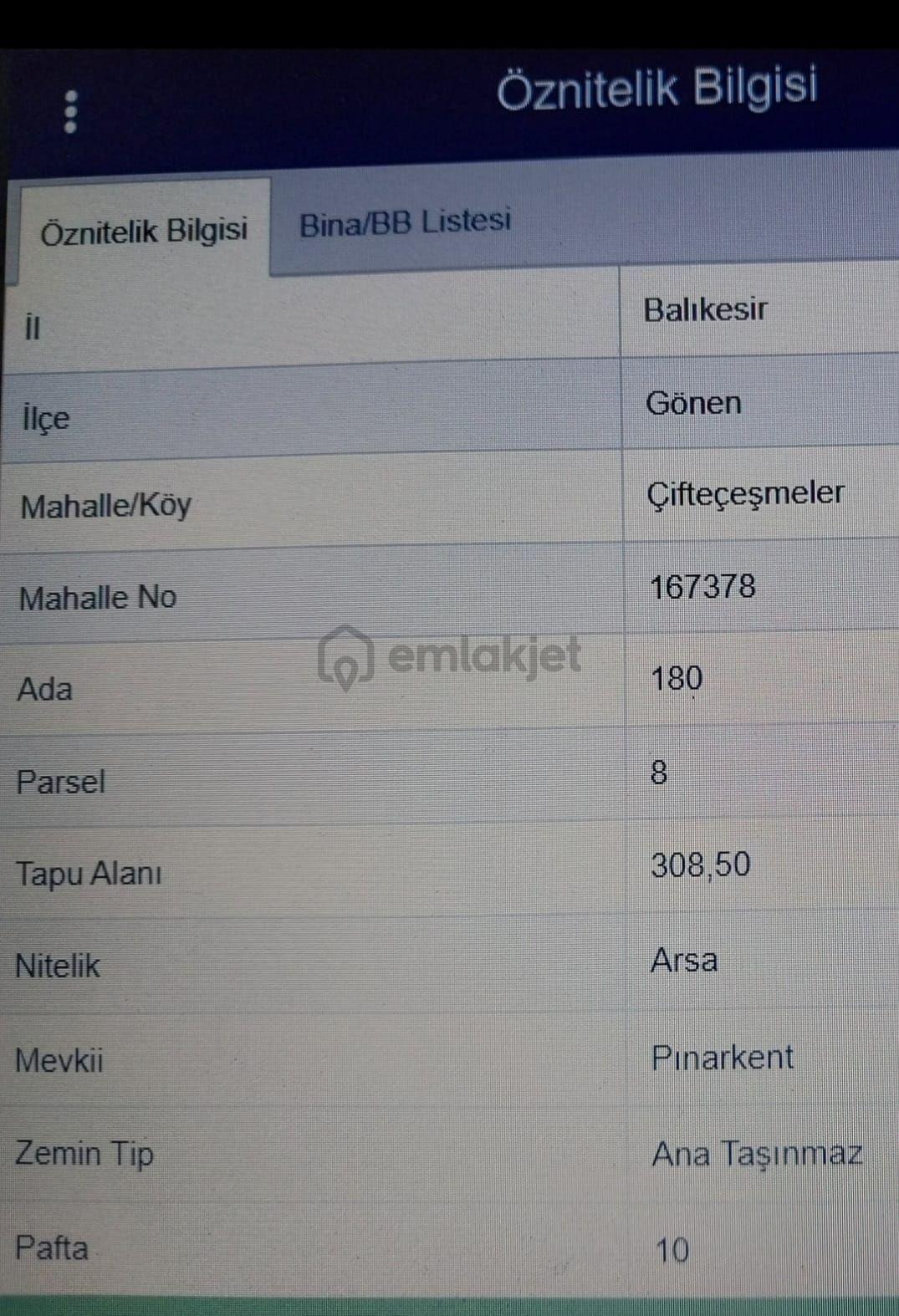 Gönen Çifteçesmelerde 308 M Villalik Arsa - 4