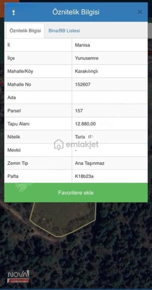 Manisa Yunusemre Karakılınç'da 12.880m2 Satılık Tarla - 4