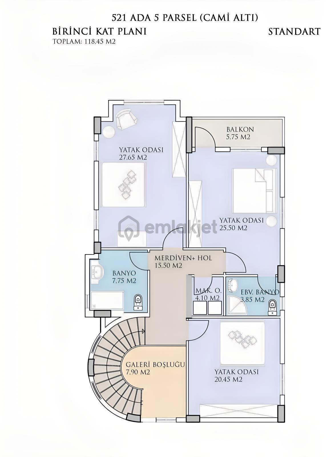 Site İçerisinde, Müstakil Bahçeli, Dubleks Villa - 30