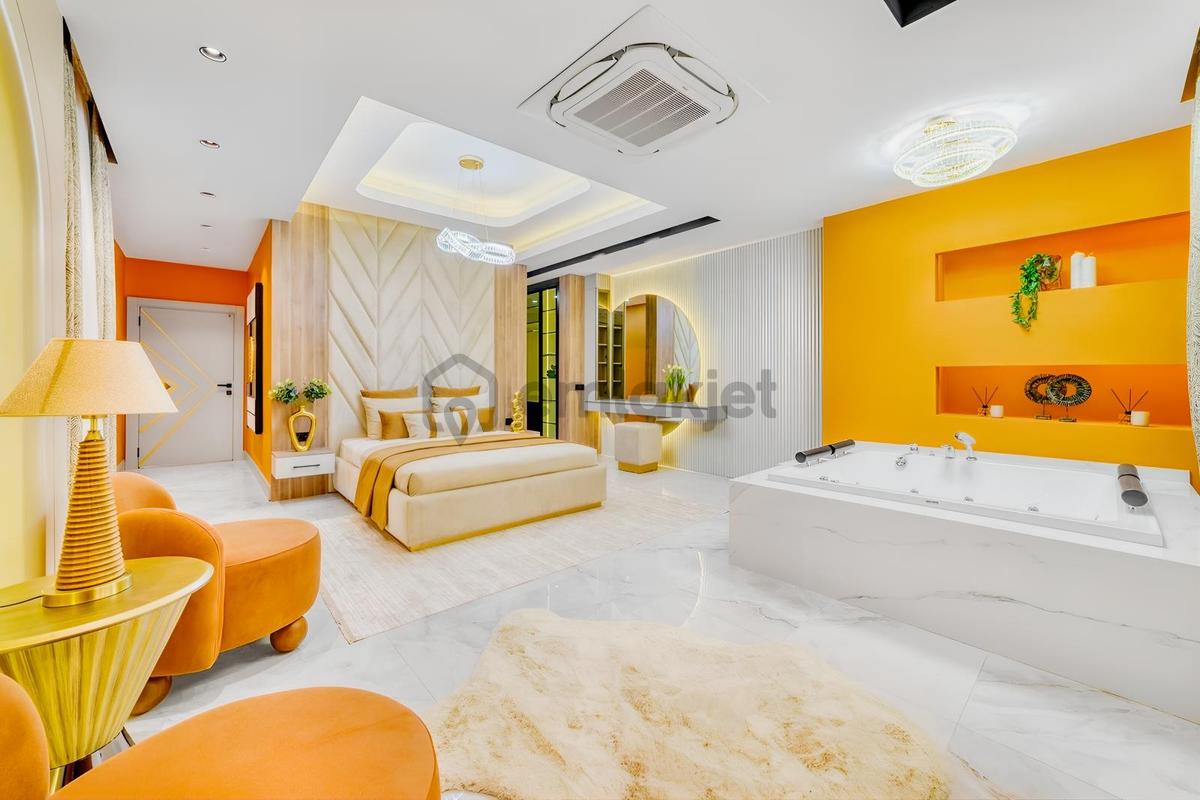 Alanya Tepe'de Deniz Ve Kale Manzaralı Lüks Villa - 41