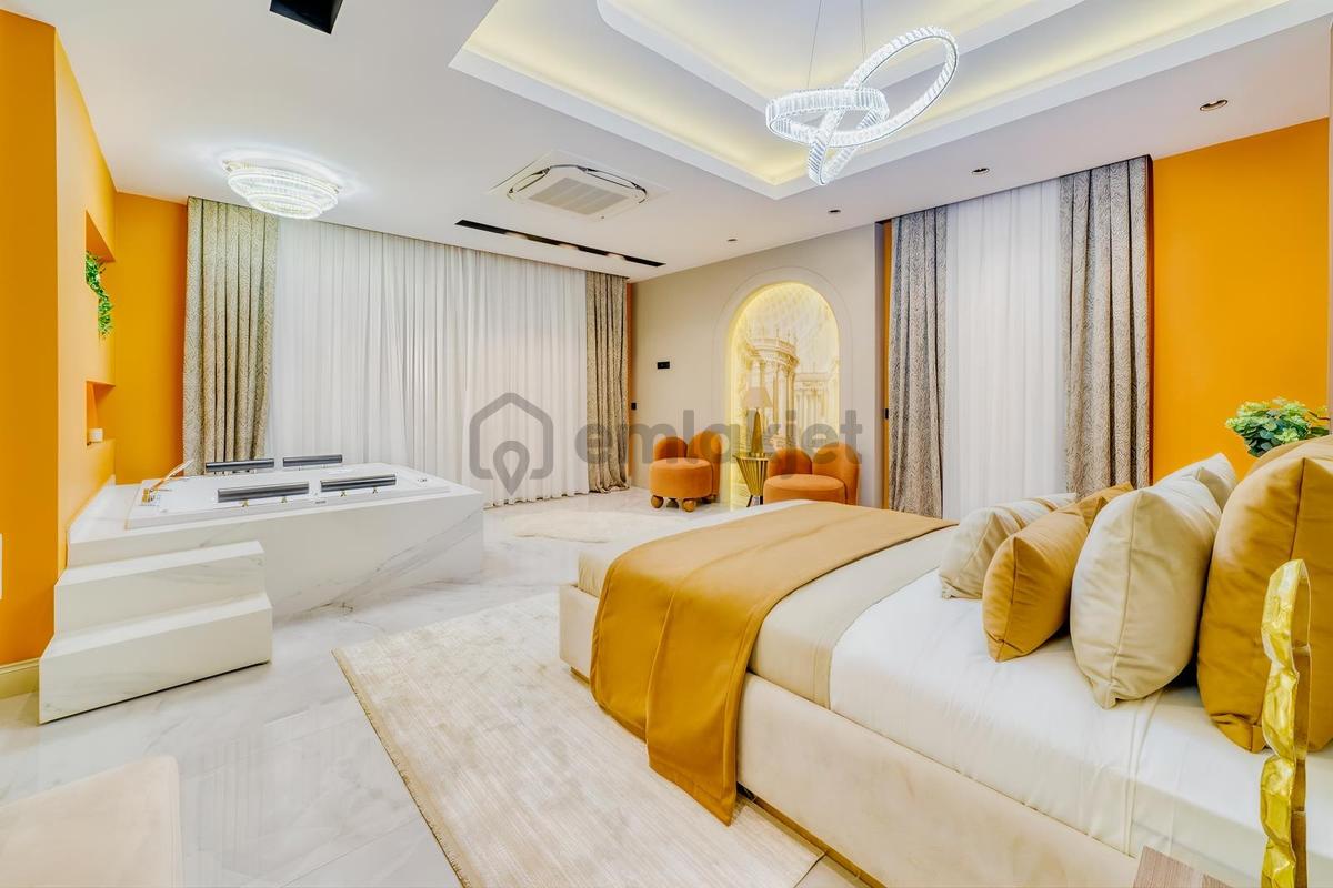 Alanya Tepe'de Deniz Ve Kale Manzaralı Lüks Villa - 43