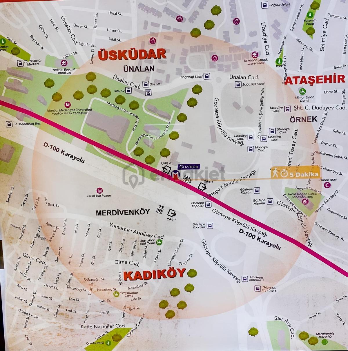 Evinibul'dan Metroya Yakın 120m2 3+1 Arakat Daire - 25