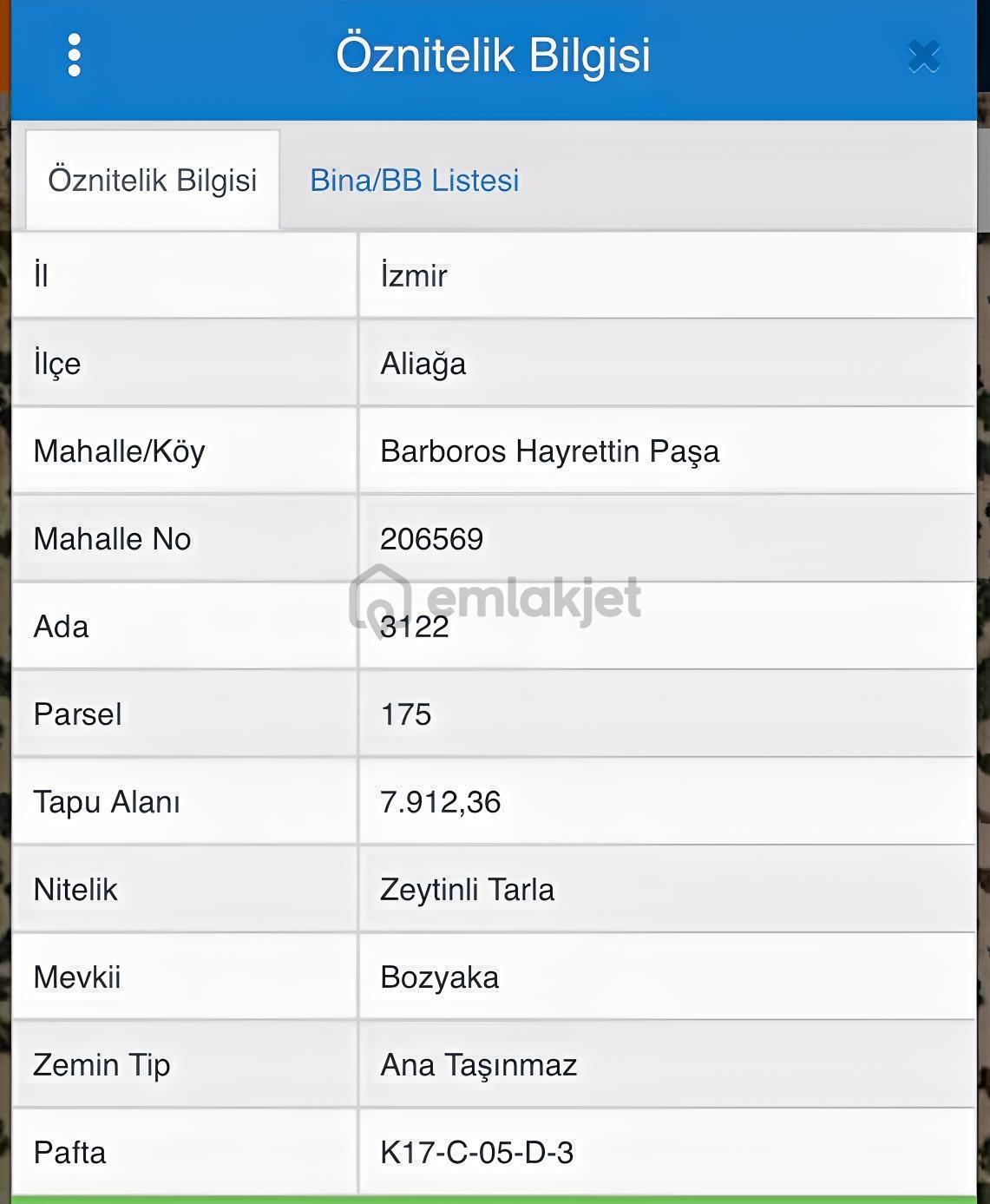 Helvacı'da Satılık 7.912m2 Zeytinlik - 2