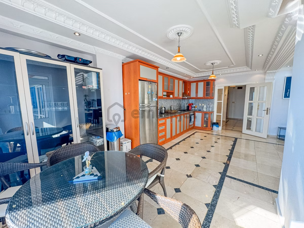 Alanya Mahmutlarda Denize Sıfır Muhteşem Deniz Manzaralı 3+1 Satılık Penthouse - 7