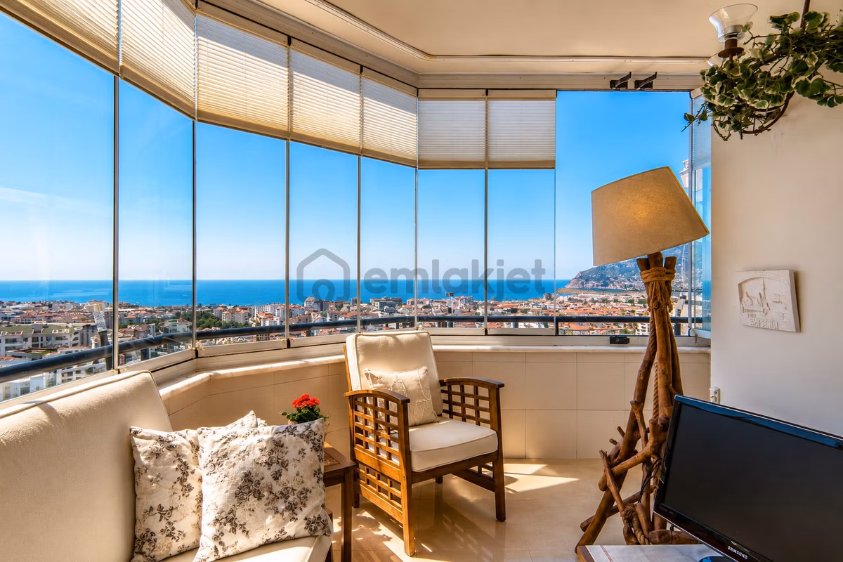 Alanya/cikcilli Ful Deniz Manzaralı 2+1 Muhteşem Compleks Satılık Daire