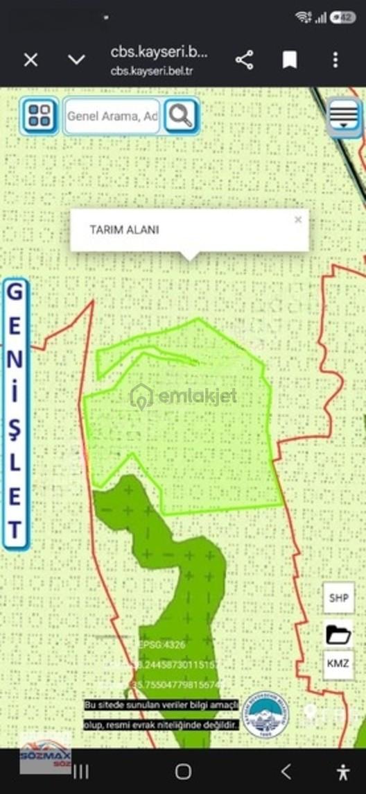 Tek Tapu Develi Hüseyinli Satılık 416 Dönüm Tarla - 6
