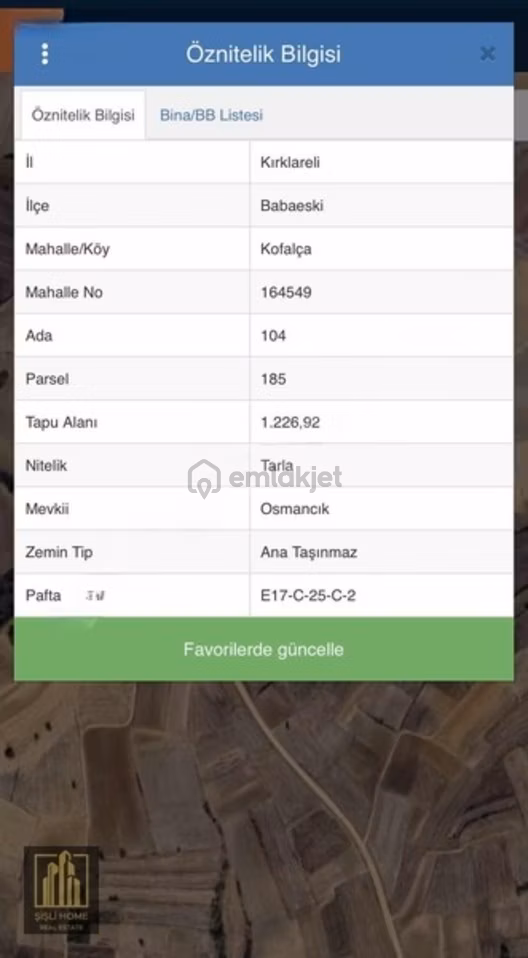 Kırklareli Babaeski Kofalça Köyü Satılık Tarla - 4