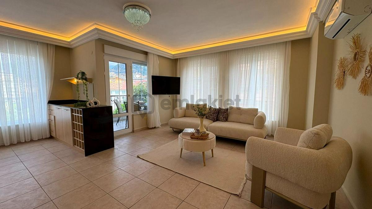 Alanya Güllerpınarında Ultra Lüks Eşyalı Merkezi Konum 1+1 Daire