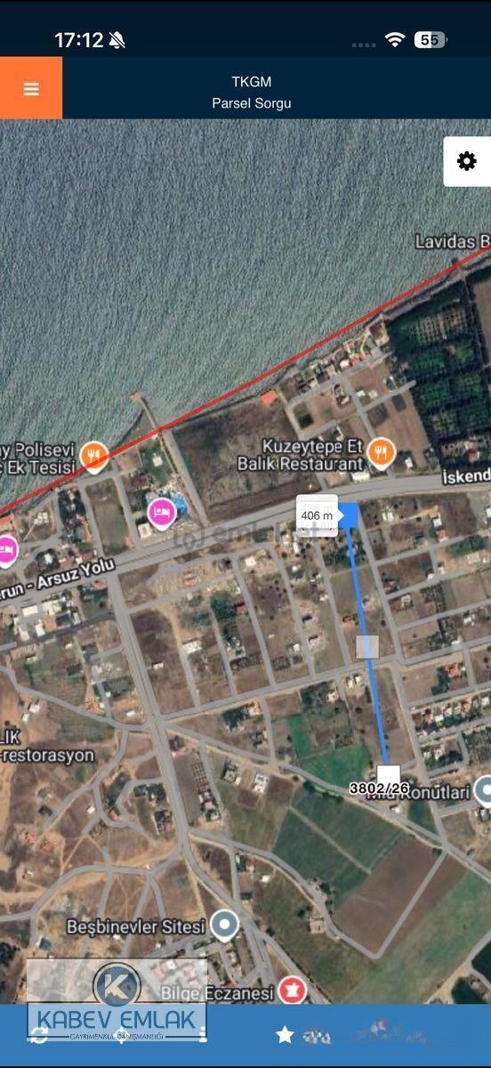 Hatay Arsuz Diva Karşısı Satılık 364m2 Parsel - 8