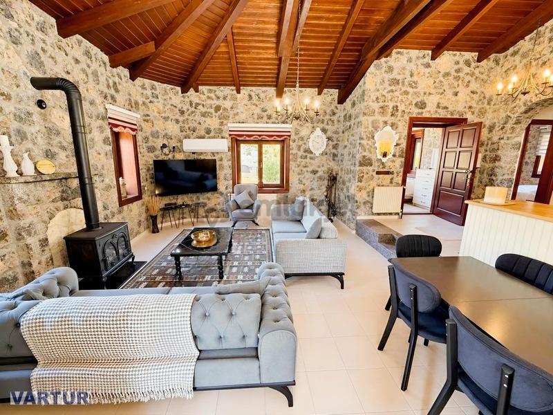 Fethiye Üzümlü 'de Satılık Taş Villa - 6