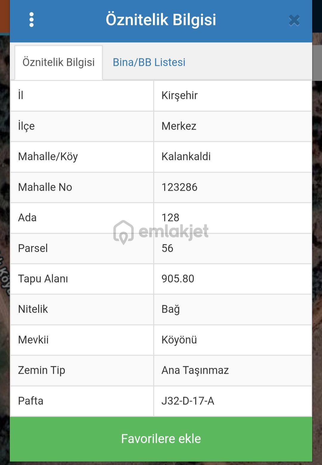 Kalankaldı Köyünde 2 Parsel Bitişik Bağ