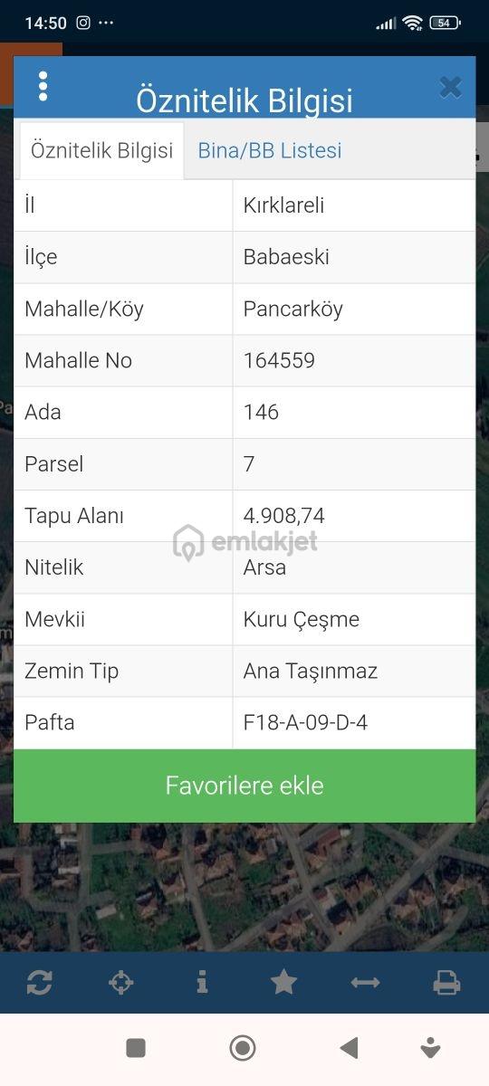 Kırklareli Babaeski Pancar Köyde Satılık 240 M2 Arsa - 3