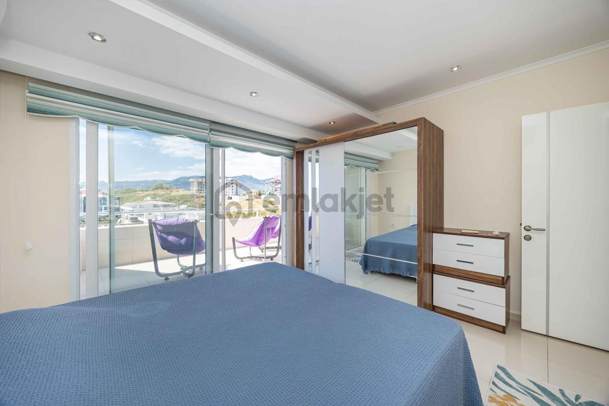Kestel'de Denize 200 Metre | 3+1 Eşyalı Dubleks | 180 M² - 15