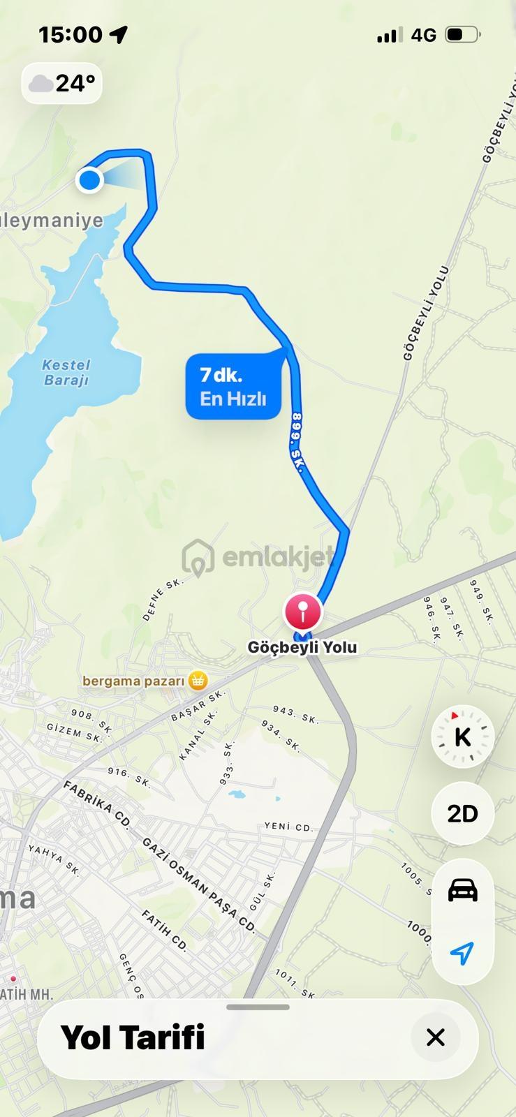 Bergama'da Baraj Manzaralı Yaşam Alanı (5439 M2) - 10