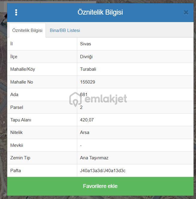 Satılık Arsa | Divriği Turabali Mahallesi - 2
