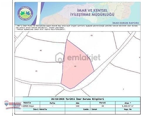 Yalova Remax'dan Sugören'de Satılık Tarla - 8