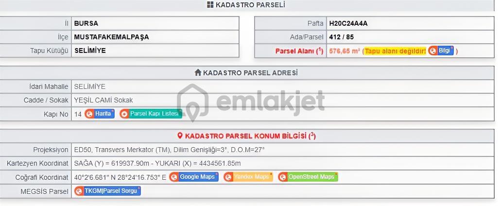 M.k.paşa Selimiye'de Konut İmarlı Satılık Arsa - 9