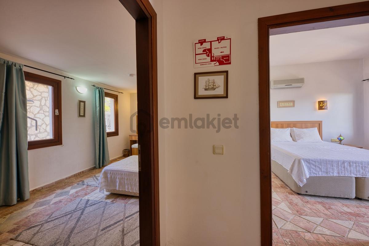 Kalkan Merkezde Deniz Manzaralı, 2+1 Satılık Daire - 17