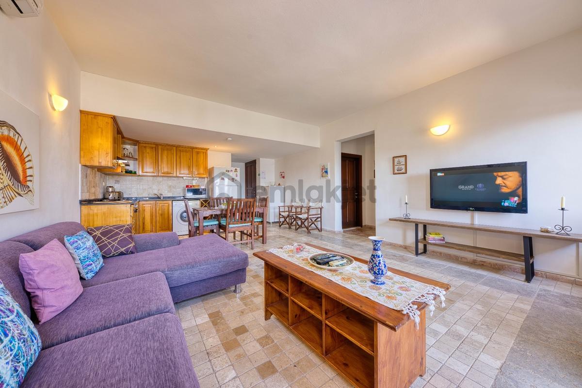 Kalkan Merkezde Deniz Manzaralı, 2+1 Satılık Daire - 6