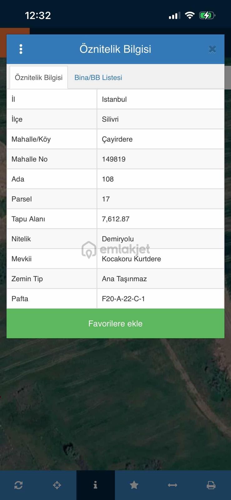 Silivri Çayırdere'de Satılık 1724 Metre² Tek Tapu Tarla - 3