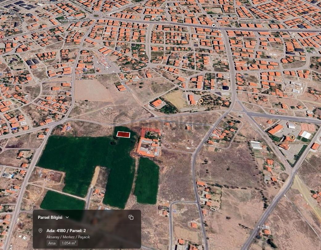 Paşacık Mahallesinde Satılık 1.054 M² Ticari Köşe Parsel Arsa - 9