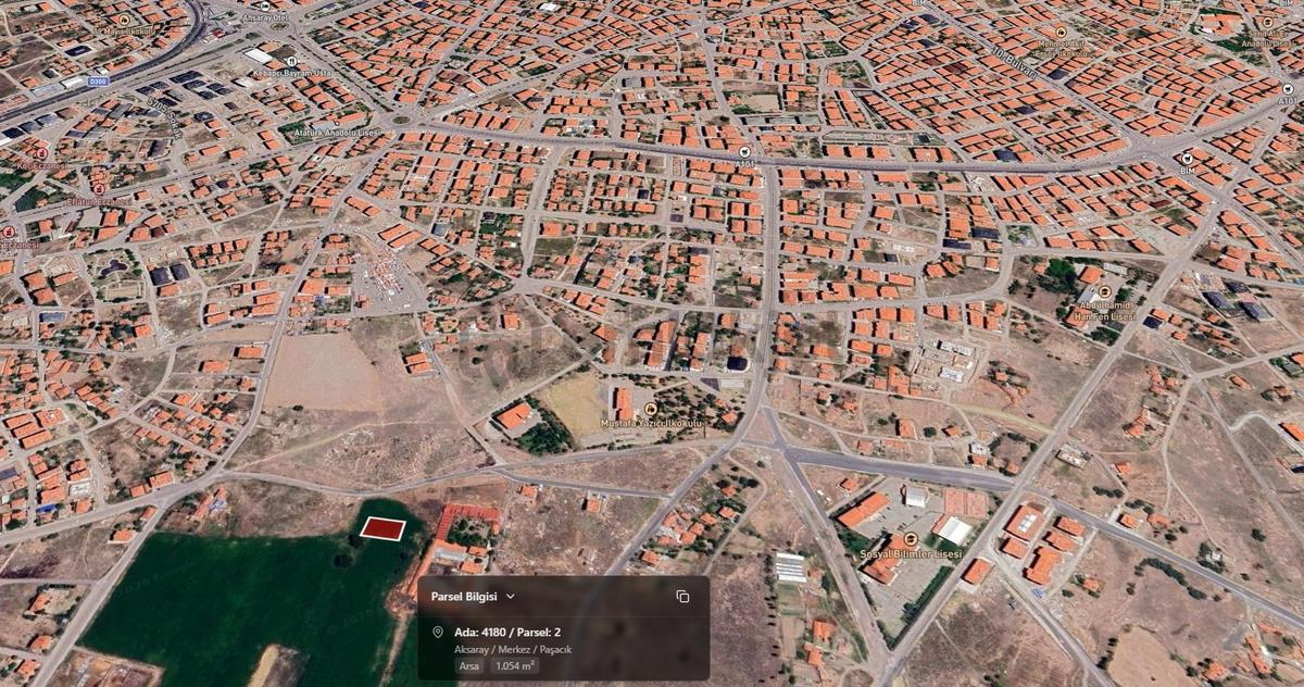 Paşacık Mahallesinde Satılık 1.054 M² Ticari Köşe Parsel Arsa - 7