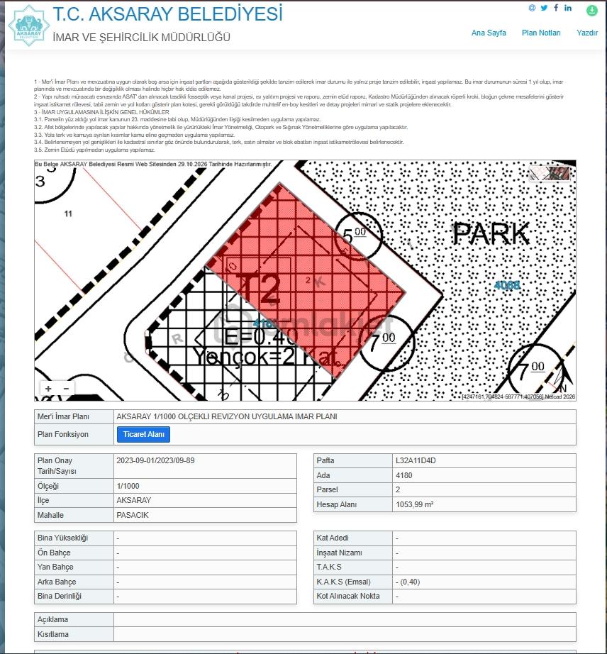 Paşacık Mahallesinde Satılık 1.054 M² Ticari Köşe Parsel Arsa - 3