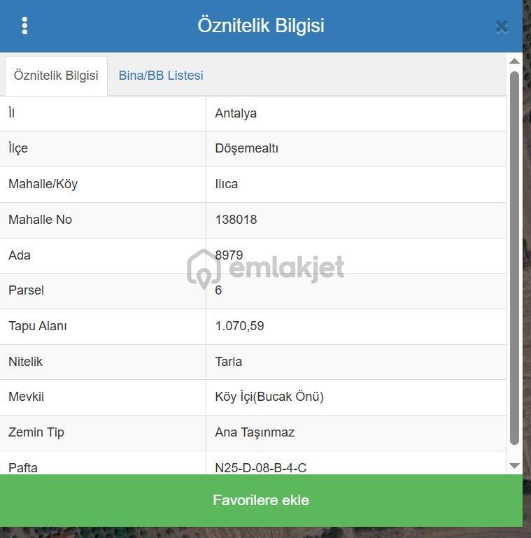 Döşemealtı Ilıca'da 1.070 M2 Satılık Tarla - 28
