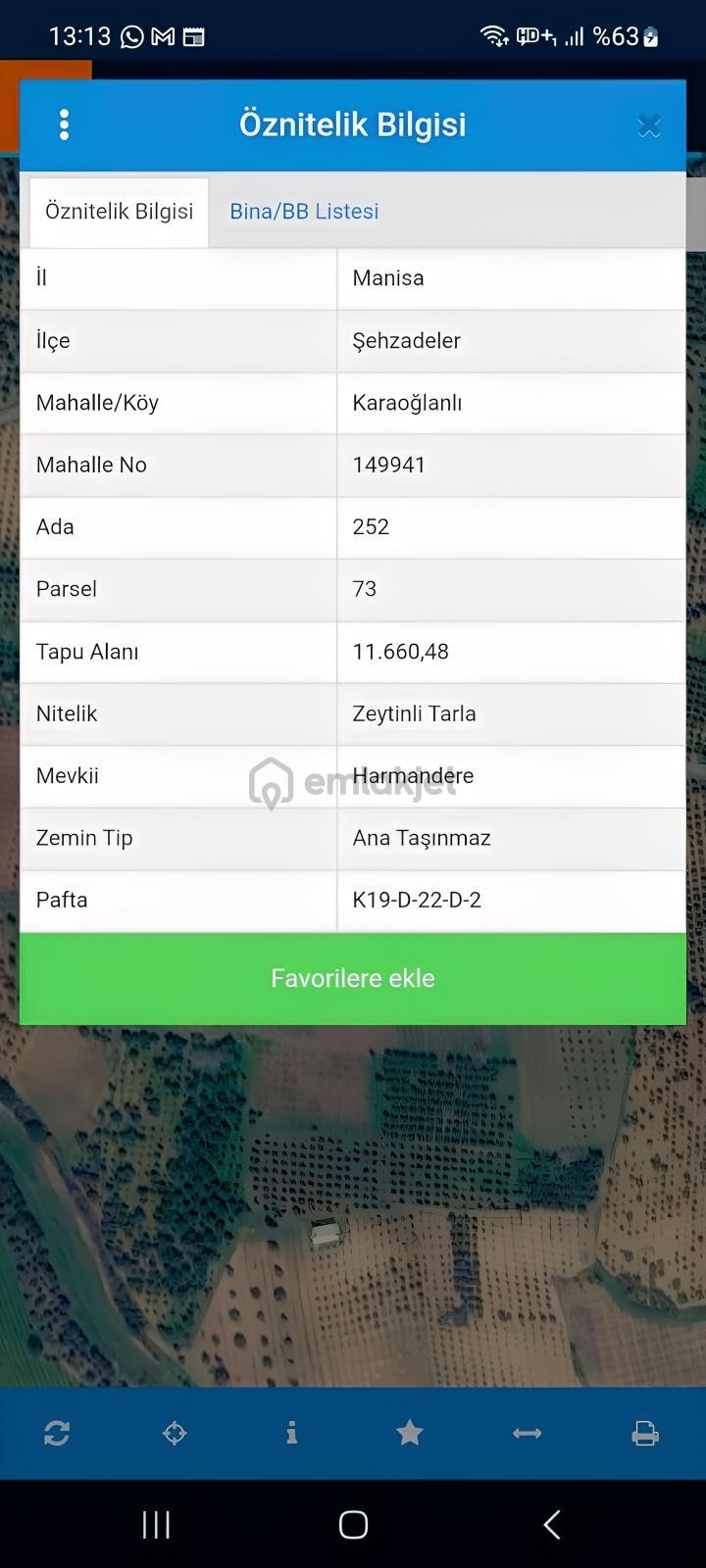 Manisa Karaoğlanlı Mahallesi'nde 11.660m2 Satılık Tarla - 3