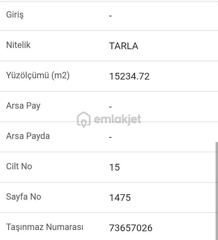 Sahibinden Baskil Konalga Köyü'nde Satılık 15.234 M² Geniş Tarla - 2