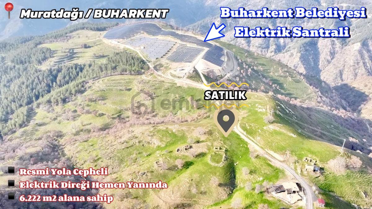 Buharkent Muratdağında 6.243 M² Satılık Tarla