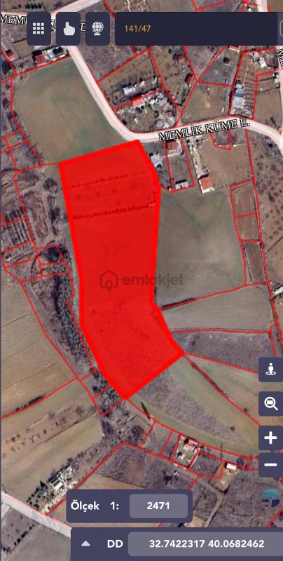 Yenimahalle Memlikte Tapulu 2224 m² Satılık Arsa - View 4