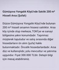 Satılık Müşterek Arazi