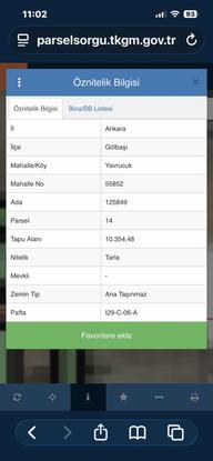 Gölbaşı Tek Tapu Tarla Gölbaşı Tek Tapu Tarla