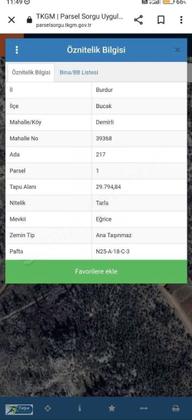 Bucak Demirli De Satılık Tarla Bucak Demirli De Satılık Tarla