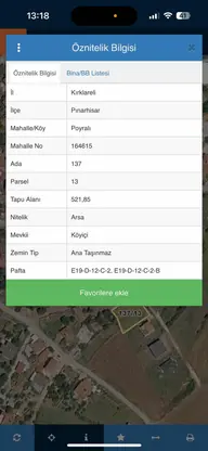 Ze/max'tan Pınarhisar Poyralı'da 521 M2 İmarlı Satılık Arsa Ze/max'tan Pınarhisar Poyralı'da 521 M2 İmarlı Satılık Arsa