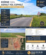 Edirne Süloğlu. 🚧 Yol + Osb + İl Yolu Projesine Yakın. 👉 Asfalt Cepheli 2.953 M² Süper Konum Edirne Süloğlu. 🚧 Yol + Osb + İl Yolu Projesine Yakın. 👉 Asfalt Cepheli 2.953 M² Süper Konum