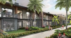 Antalya Döşemealtı Suncity 'de 1+1 Bahçe Katı Havuz Manzaralı Satılık Daire