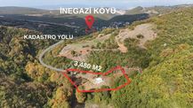 Nilüfer İnegazi Köyünde Dere Kenarı 3480 M²bağ Evi
