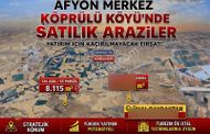 Afyon Köprülü Köyü'nde Satılık 2 Adet Fırsat Arazi