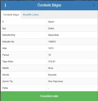 Aydın Didim Akyeniköy Mahallesi Bozseki Mevkii'nde Satılık Konut İmarlı Arsa