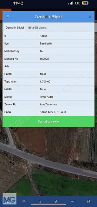 Seydışehır Tol Da Takaslı Harika Konumda Tek Tapu 1700 M2 Tarla