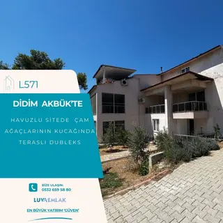 Didim Akbük'te Havuzlu Sitede Doğanın Kalbinde Ferah Dubleks Didim Akbük'te Havuzlu Sitede Doğanın Kalbinde Ferah Dubleks